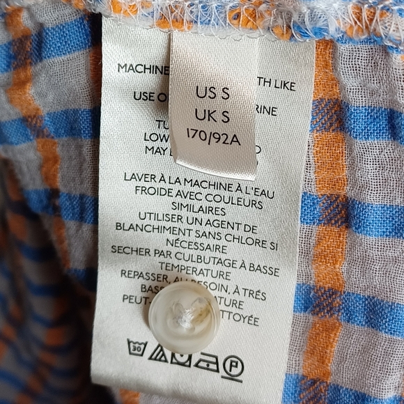 Pilcro and The Letterpress The Serena Surf Plaid Button Down Front Top - Picture 13 of 14